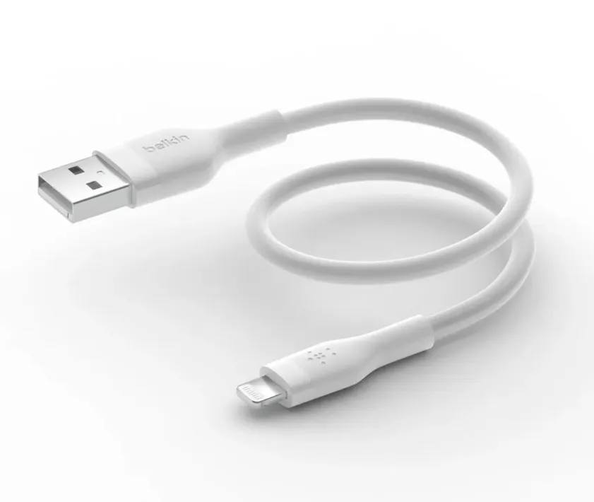 CABLE PARA CELULAR BELKIN USB A LIGHTNING 15CM, vista 2